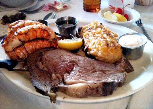 Smoked Prime Rib & Lobster Tail